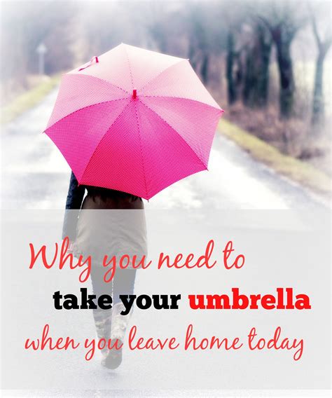 you take your umbrella